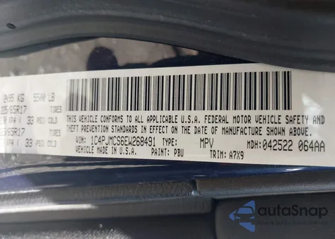 2014 Jeep Cherokee Latitude from USA, damaged, VIN 1C4PJMCS6EW268491
